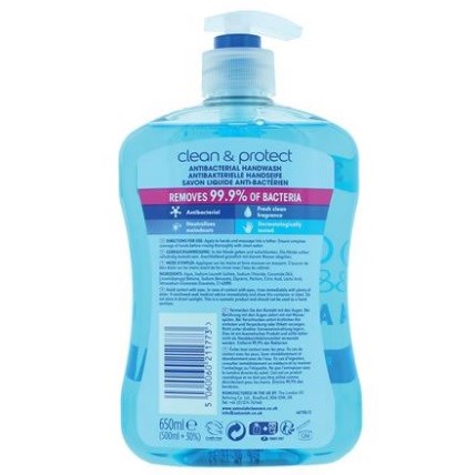 Clean & Protect Antibacterial Handwash 650ml