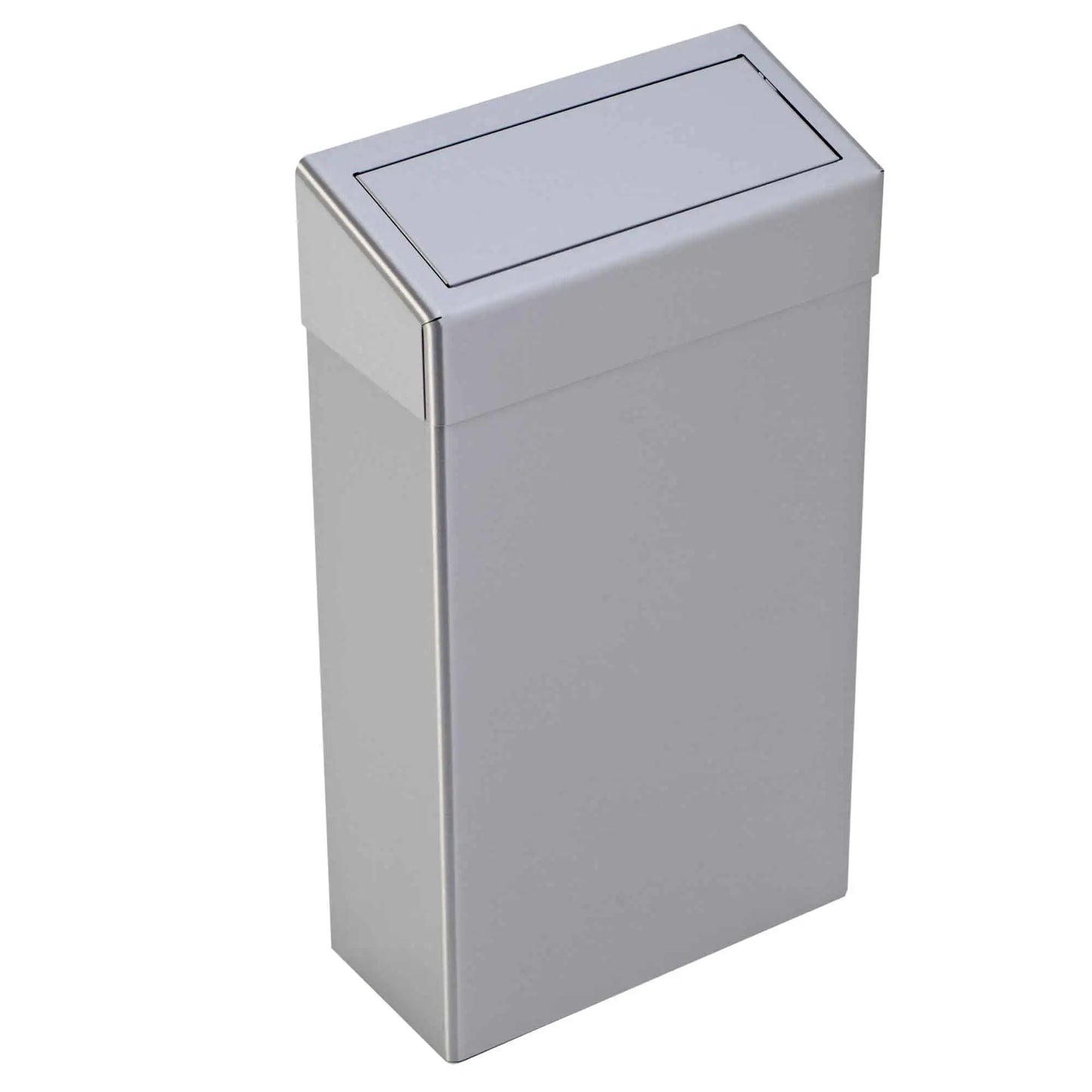 Dolphin Brushed Stainless Steel Wall Mounted Bin with Push Flap 30litre (BC130)