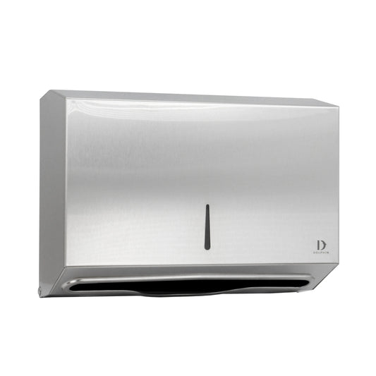 Dolphin Brushed Stainless Steel Mini Hand Towel Dispenser (BC918)