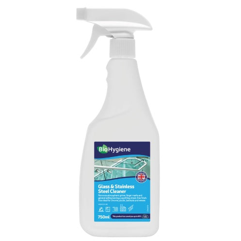 BioHygiene Glass & Stainless Steel Cleaner 750ml RTU (BH134)