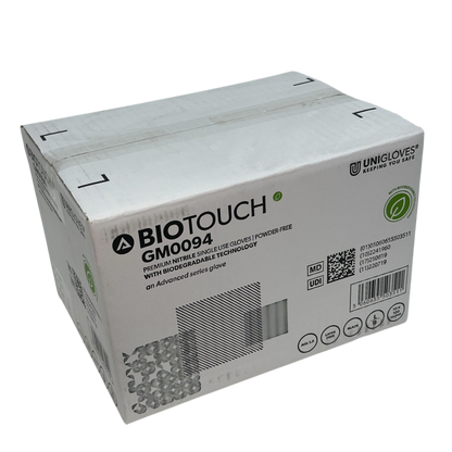 BioTouch Biodegradable Nitrile Black Gloves (box of 100)