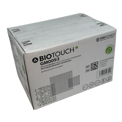 BioTouch Biodegradable Nitrile Black Gloves (box of 100)