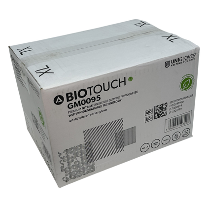 BioTouch Biodegradable Nitrile Black Gloves (box of 100)