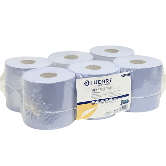 Lucart Blue Centrefeed 2ply 16.5cm x 150m (Pack of 6) 852662