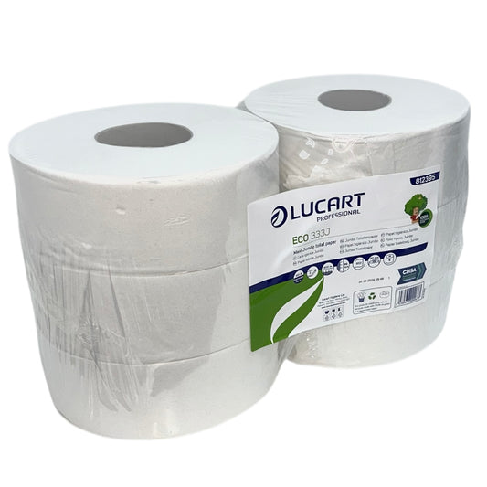 Lucart Jumbo Recycled Toilet Rolls 3" 6x300m 812395