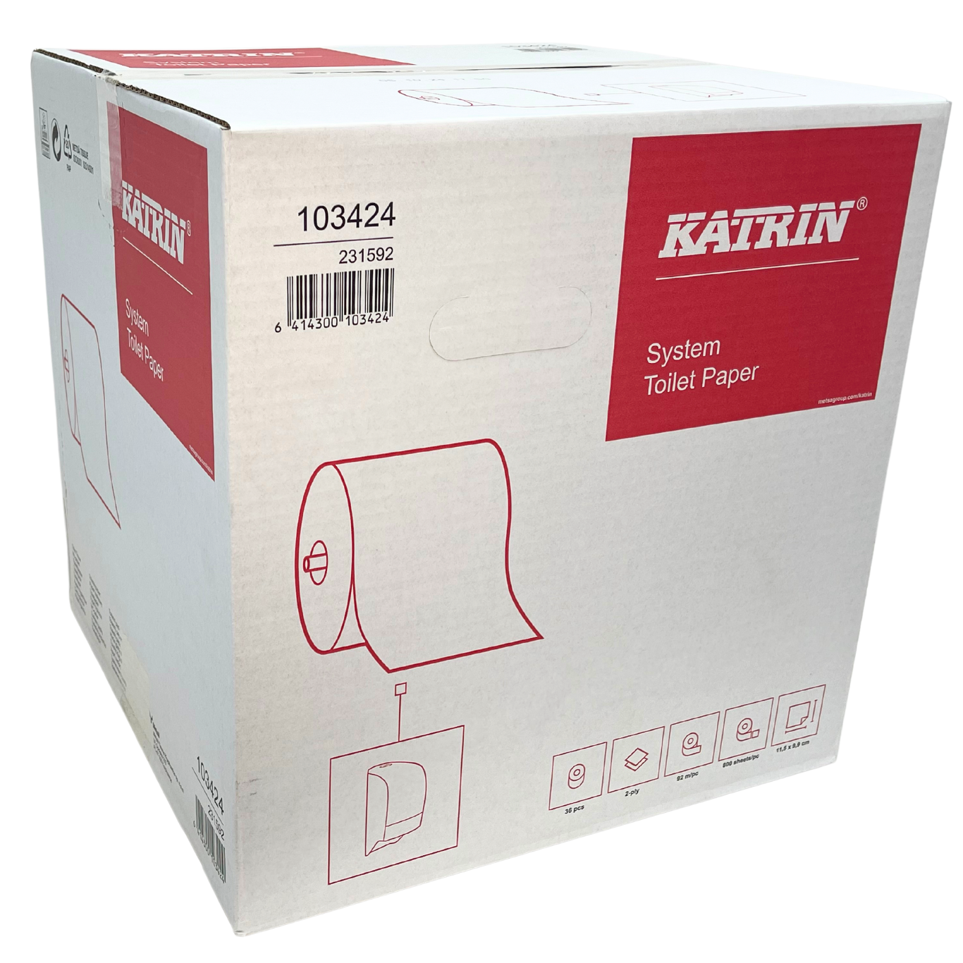 Katrin 103424 Classic Toilet 800 Eco (36x92m)