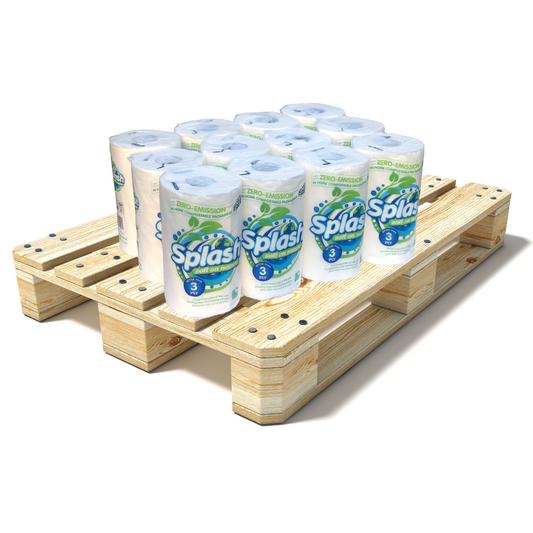 Pallet of Splash Soft on Nature Eco-Luxury Kitchen roll (12x23m) - 40 Cases