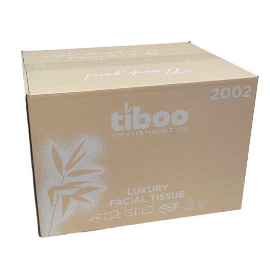 Tiboo Sugarcane Facial Tissues 2ply 100sh (36/case)