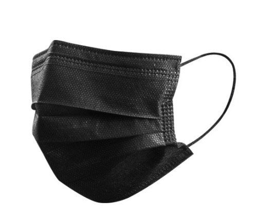 Premium Black 3ply Face Masks (pack of 50)