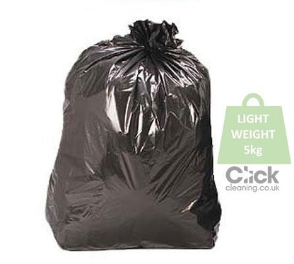 Black Light Duty Refuse Sacks 5kg 29" x 34" (200)