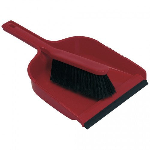 Dustpan and Brush Set Red