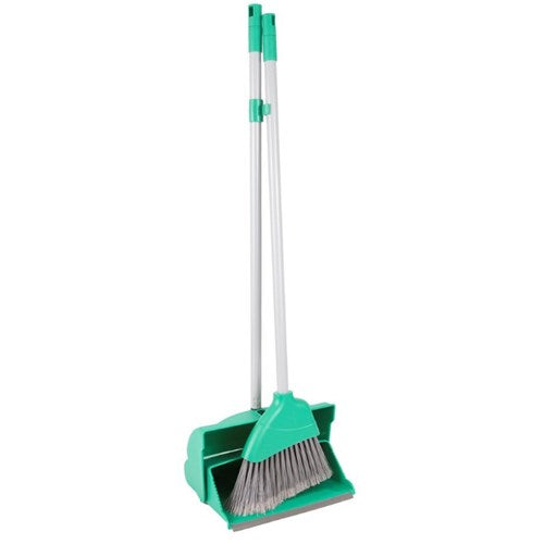 Economy Lobby Dustpan and Brush Set GREEN