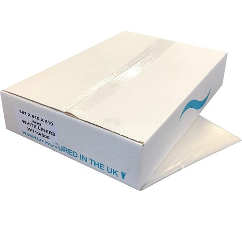 Extra Heavy Premium White Square Bin Liners 610x610mm (500)