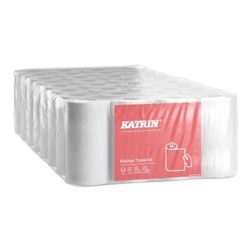 Katrin Classic Kitchen Roll 64 2ply sheets White (32 rolls) 87075