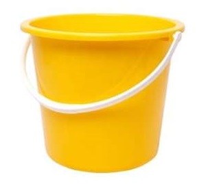 Plastic Bucket 10litre Yellow