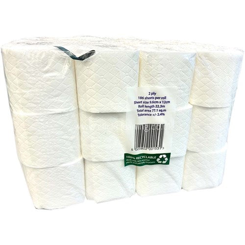 PPC Super Jumbo 2ply Pure Tissue Toilet Rolls - 36 rolls (PPCSJ36)