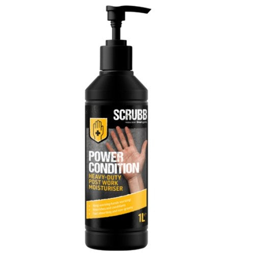 Scrubb Power Condition Heavy Duty Post work Moisturiser 1litre (H24)