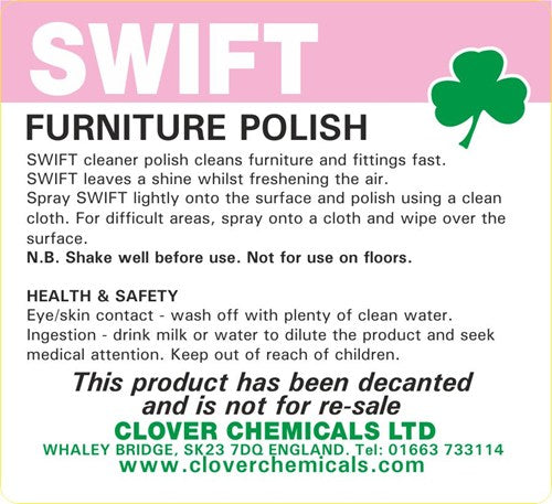 Swift Polish Trigger Spray Label (RTU)