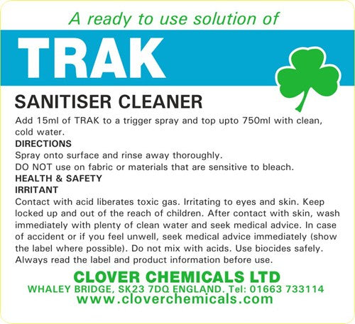 Trak Trigger Spray Label (RTU)