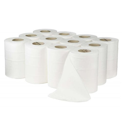 White Mini Centrefeed Rolls 19.5cm x 60m (12 rolls)