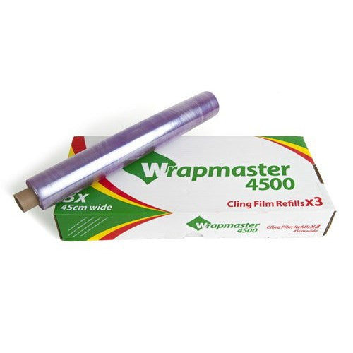 Wrapmaster 4500 Clingfilm 45cm x 300m (3 Rolls)