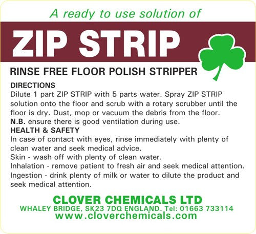 Zip Strip Trigger Spray Label (RTU)