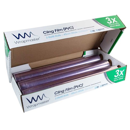 Wrapmaster 4500 Clingfilm 45cm x 300m (3 Rolls)