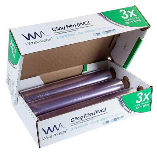 Wrapmaster 3000 Clingfilm 30cm x 300m (3 Rolls)