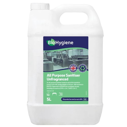 Biohygiene All Purpose Sanitiser Conc (unfragranced) 5litre (BH115)